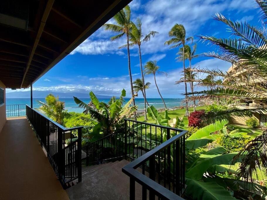라하이나 Oceanfront With Aircon-Hear The Waves-Amazing Views-Wifi 아파트 외부 사진